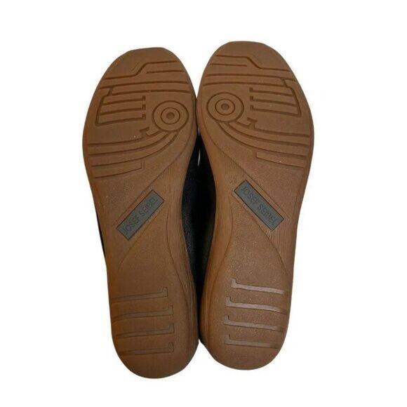 Josef Seibel Black Leather Slip On Ballet Flats - Picture 5 of 7